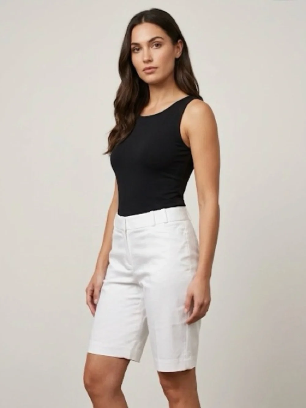 THE LIMITED WHITE 10” INSEAM SHORTS